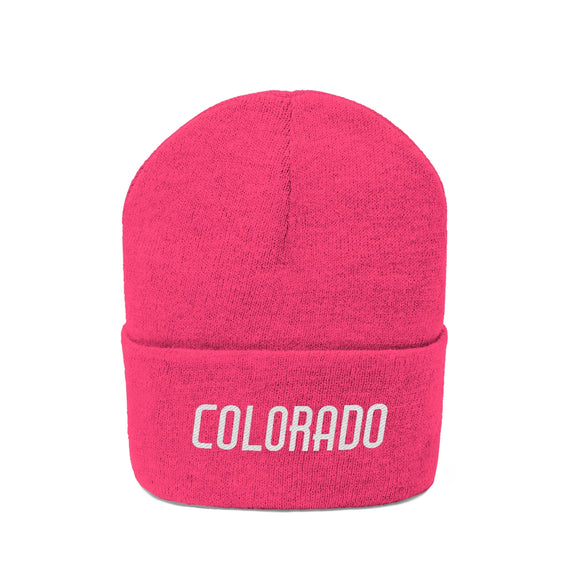 Colorado Beanie - Adult Embroidered Colorado Knit Hat