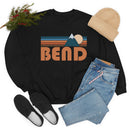 Bend, Oregon Sweatshirt - Unisex Retro Mountain Unisex-15