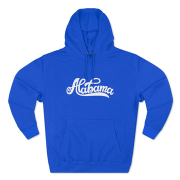Buy royal-blue Premium Alabama Hoodie - Script Unisex Sweatshirt