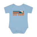 Ski Bum Baby Bodysuit - Retro Mountain Ski Bum Baby Bodysuit-1