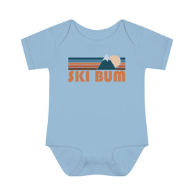 Ski Bum Baby Bodysuit - Retro Mountain Ski Bum Baby Bodysuit