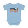 Ski Bum Baby Bodysuit - Retro Mountain Ski Bum Baby Bodysuit
