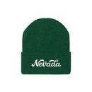 Nevada Beanie - Adult Hand Lettered Embroidered Nevada Knit Hat-1