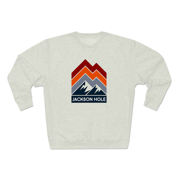 Premium Jackson Hole Sweatshirt - Retro Unisex Premium Crewneck Jackson Hole, Wyoming Sweatshirt