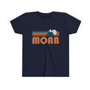 Moab Youth T-Shirt - Retro Mountain Utah Kid's TShirt-5