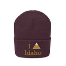 Idaho Knit Beanie - Adult Embroidered I Heart / Love Idaho Knit Hat-2