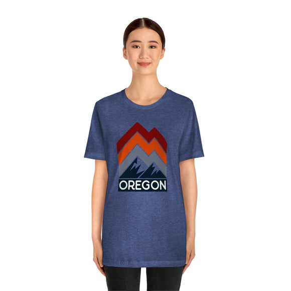 Oregon T-Shirt - Retro Mountain Unisex Oregon Shirt