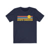 North Carolina T-Shirt - Retro Sunrise Adult Unisex North Carolina T Shirt