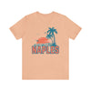 Naples, Florida T-Shirt - Retro Palm Tree & Beach Unisex Naples Shirt