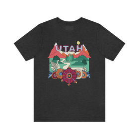 Utah Shirt, Utah Retro T-Shirt, Hippie Style Utah tee, Utah Mountain Shirt