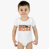 Moab Baby Bodysuit - Retro Mountain Moab, Utah Baby Bodysuit