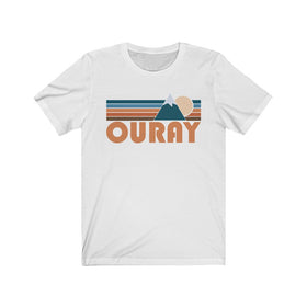 Ouray, Colorado T-Shirt - Retro Mountain Adult Unisex Ouray T Shirt