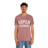 Aspen, Colorado Shirt - Paint Text Unisex Aspen T-Shirt