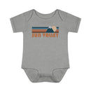 Sun Valley Baby Bodysuit - Retro Mountain Sun Valley, Idaho Baby Bodysuit-7