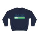 Bend, Oregon Sweatshirt - Retro Trees Unisex-25