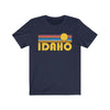 Idaho T-Shirt - Retro Sunrise Adult Unisex Idaho T Shirt