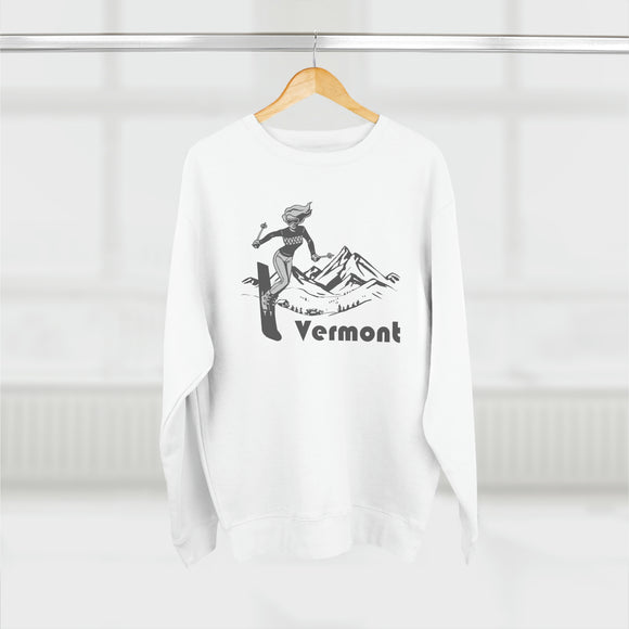 Premium Vermont Crewneck Sweatshirt - Retro Unisex Sweatshirt