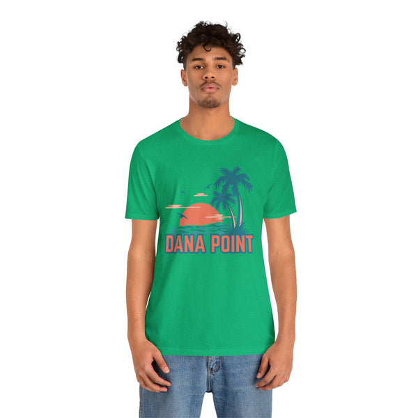 Dana Point, California T-Shirt - Retro Palm Tree & Beach Unisex Dana Point Shirt