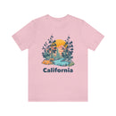 California T-Shirt - Mountain Illustration Unisex California Shirt-49
