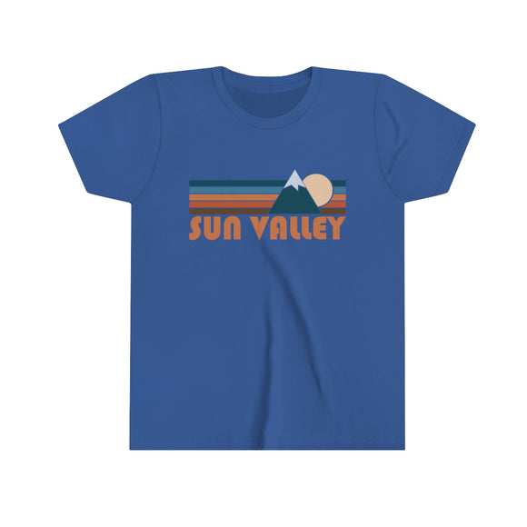 Sun Valley Youth T-Shirt - Retro Mountain Idaho Kid's TShirt