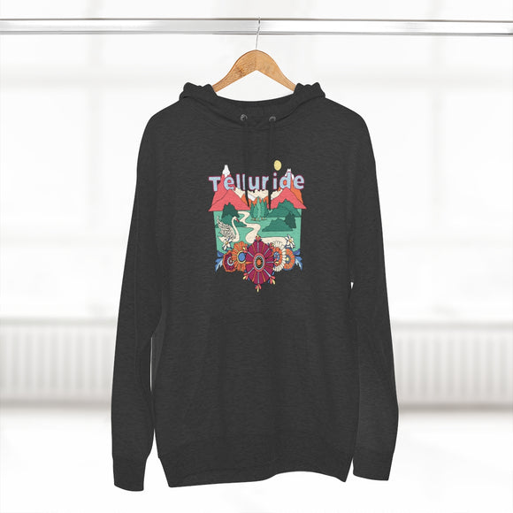 Premium Telluride, Colorado Hoodie - Boho Unisex Sweatshirt