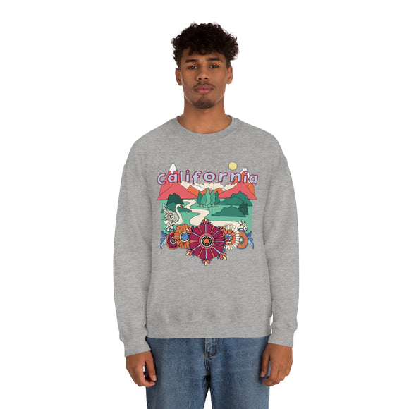 California Sweatshirt - Boho / Hippie Unisex