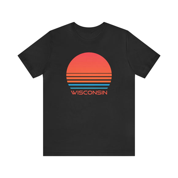 Wisconsin Shirt - Retro 80s Unisex Wisconsin T-Shirt