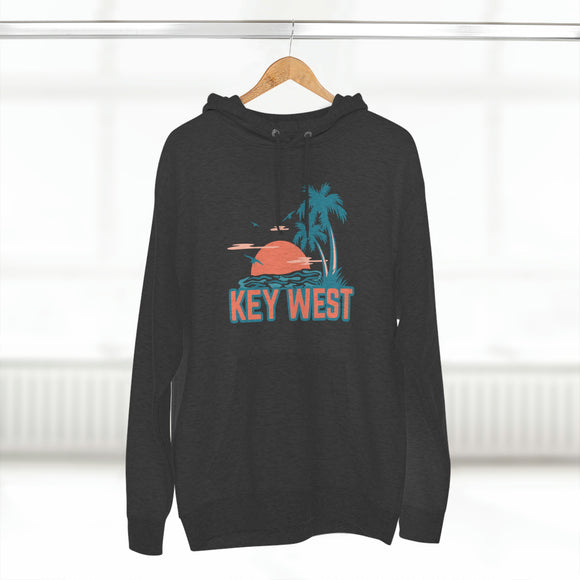 Premium Key West, Florida Hoodie - Palm Tree Unisex Sweatshirt