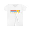 Kansas City Youth T-Shirt - Retro Sun Missouri Kid's TShirt