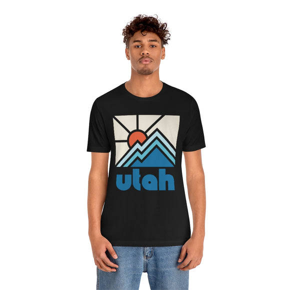 Utah Shirt, Utah Retro T-Shirt, Colorful Utah tee, Utah Mountain Shirt
