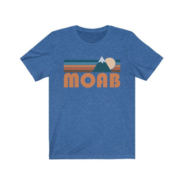 Moab, Utah T-Shirt - Retro Mountain Adult Unisex Moab T Shirt