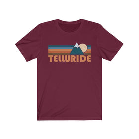 Telluride, Colorado T-Shirt - Retro Mountain Adult Unisex Telluride T Shirt