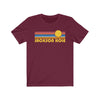 Jackson Hole, Wyoming T-Shirt - Retro Sunrise Adult Unisex Jackson Hole T Shirt