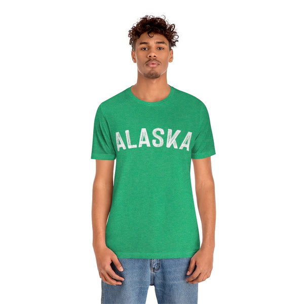 Alaska T-Shirt - Paint Text Unisex Alaska Shirt