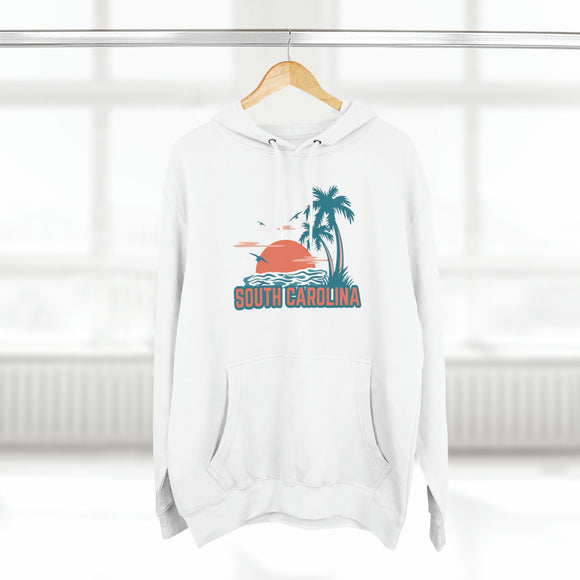 Premium South Carolina Hoodie - Palm Tree Unisex Sweatshirt