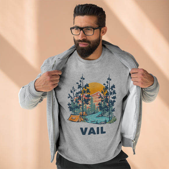 Premium Vail Sweatshirt - Unisex Premium Crewneck Vail, Colorado Sweatshirt