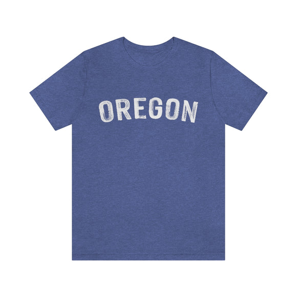 Oregon T-Shirt - Paint Text Unisex Oregon Shirt
