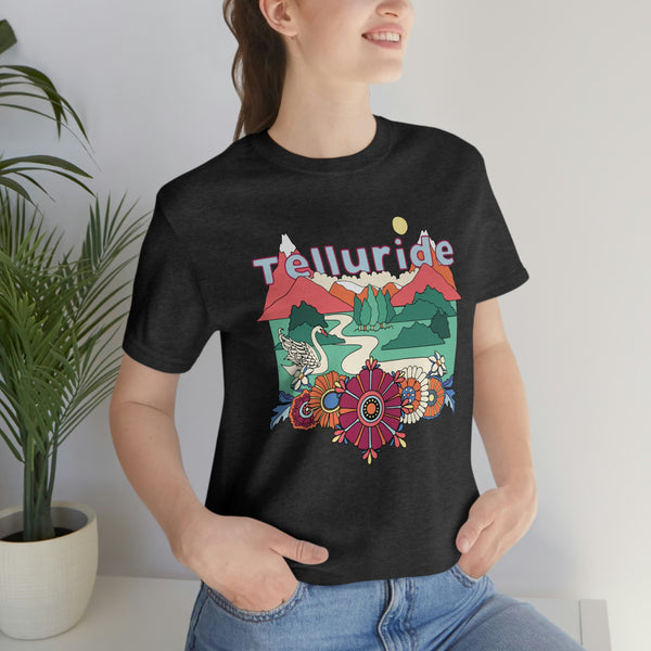 Telluride Shirt, Colorado Retro T-Shirt, Hippie Style Colorado tee, Telluride Mountain Shirt