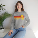 Jackson Hole, Wyoming Sweatshirt - Unisex Retro Sunset-22