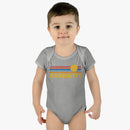 Charlotte Baby Bodysuit - Retro Sun Charlotte, North Carolina Baby Bodysuit-8