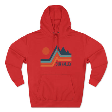 Buy red Premium Sun Valley, Idaho Hoodie - Retro Unisex Sweatshirt
