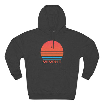 Buy charcoal-heather Premium Memphis, Tennessee Hoodie - Retro 80s Unisex Sweatshirt