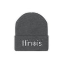 Illinois Knit Beanie - Adult Embroidered Snowflake Illinois Knit Hat-5