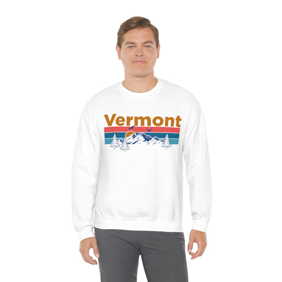 Vermont Sweatshirt - Mountain & Birds Unisex