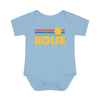 Boise Baby Bodysuit - Retro Sun Boise, Idaho Baby Bodysuit
