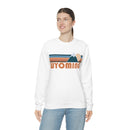 Wyoming Sweatshirt - Retro Mountain Unisex-5