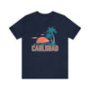 Carlsbad, California T-Shirt - Retro Palm Tree & Beach Unisex Carlsbad Shirt