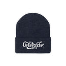 Colorado Beanie - Adult Hand Lettered Embroidered Colorado Knit Hat-9