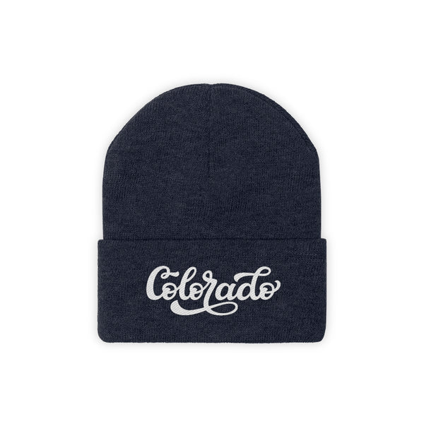 Colorado Beanie - Adult Hand Lettered Embroidered Colorado Knit Hat