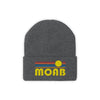 Moab, Utah Beanie - Adult Embroidered Retro Sunset Moab Knit Hat